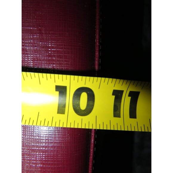 Coach 2014 Peyton Oxblood Saffiano Leather Chain Tote with expandable sides - Picture 11 of 14